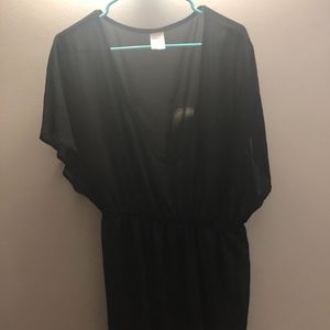 Black Swimsuit Coverup